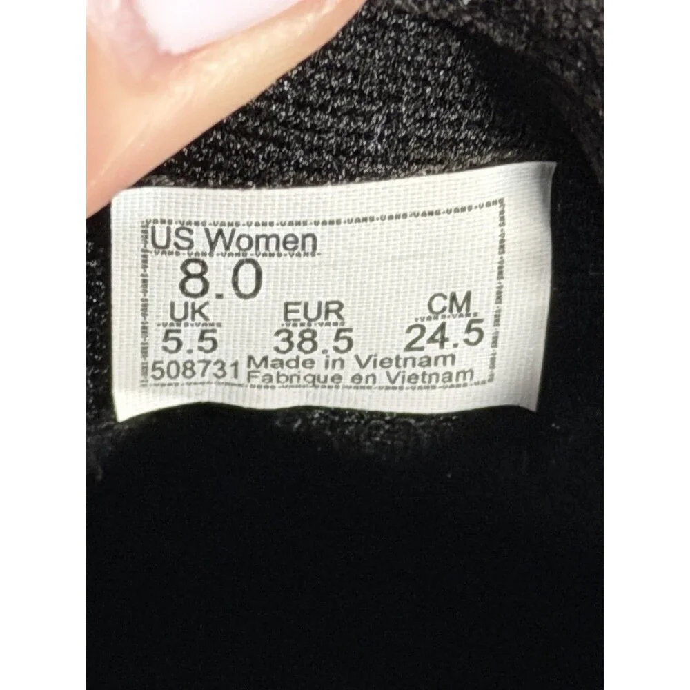 Vans Classic Slip On Women’s Size 8 Black Casual Skate Canvas Shoes Sneakers - Picture 5 of 6